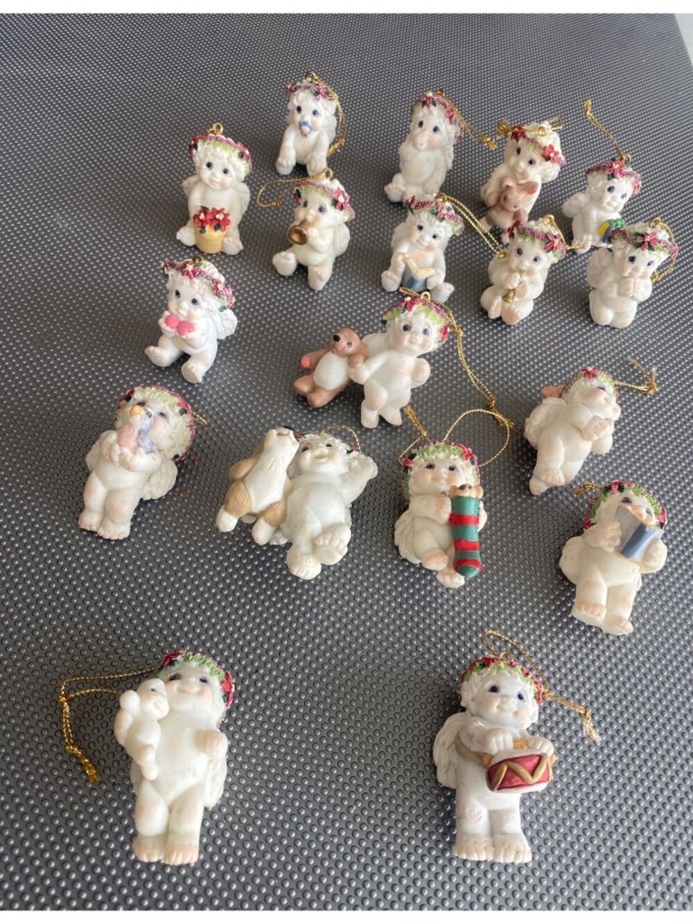 Lot of 18 Vintage Dreamsicles Cherub Ornaments Cast Art Kristin Haynes